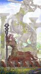  6+others absurdres armor centaur fate/grand_order fate_(series) fulgor_(elden_ring) helmet highres hooves kneeling multiple_others nslacka polearm spear statue tagme taur weapon 