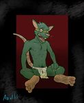  2015 3_toes anthro azul_(artist) clothing dirty eyewear filthy fur goggles league_of_legends male mammal rat riot_games rodent smile toes tongue twitch video_games 