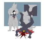 anthro bell bell_collar blood blood_splatter bodily_fluids bottomless bottomless_female bovid canid canine cape caprine close-up clothed clothing collar convulsions corpse cult_of_the_lamb cultist curled_fingers death decapitation eye_roll female female_focus female_penetrated follower_(cult_of_the_lamb) fox glazed_eyes gore group half-closed_eyes hi_res horn lamb_(cult_of_the_lamb) male male/female mammal massive_monster_(studio) mooncarl mostly_nude narrowed_eyes neck_penetration necrophilia penetration reverse_blowjob severed_body_part severed_head sex shaking sheep simple_background sketch snuff tongue tongue_out trio upside_down vaginal vaginal_penetration victim