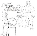 anthro avian bird boxer_briefs building building_destruction bulge canid canine cars_(disney) clothed clothing destruction disney epic_games falco_lombardi feet fortnite hajime_(fortnite) hi_res jrjresq junior_(jrjresq) lombax macro male mammal muscular muscular_male nintendo pixar raccoon_dog ratchet_(ratchet_and_clank) ratchet_and_clank sketch sony_corporation sony_interactive_entertainment star_fox suggestive tanuki topless tow_mater tow_truck towel towel_only truck underwear vehicle