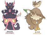  anthro avian bird black_fur braixen brown_fur candle canine fangs farfetch&#039;d fire fox frown fur fusion green_eyes hybrid identitypollution leek looking_at_viewer mammal markings multicolored_fur nintendo no_iris no_pupils pink_fur pok&eacute;mon pok&eacute;mon_fusion pumpkaboo simple_background smile standing tan_fur tongue tongue_out two_tone_fur video_games white_background yellow_eyes yellow_sclera 