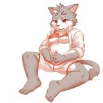  alpha_channel cat catmuti clothed clothing cum erection feline male mammal masturbation nipples penis simple_background sitri solo tokyo_afterschool_summoners transparent_background underwear 