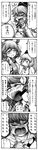  2girls bar_censor censored closed_eyes comic crying dildo graphite_(medium) greyscale hair_ornament hair_rings hair_stick hat holding jitome kaku_seiga kawazoi_riverside long_hair long_sleeves looking_at_another looking_to_the_side monochrome mononobe_no_futo multiple_girls no_mouth open_mouth ponytail slapping streaming_tears sweat sweating_profusely tate_eboshi tearing_up tears touhou traditional_media translation_request vest wide_sleeves 