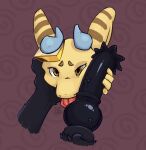 animal_genitalia animal_penis anthro big_dom_small_sub big_knot big_penis black_body black_penis blue_horn domanceeo_dum dominant dominant_male dragon duo equine_genitalia equine_penis erection eye_contact eyelashes felkin flared_penis fur furred_dragon furred_scalie genitals glistening glistening_genitalia glistening_penis glistening_tongue gold_(metal) gold_jewelry hand_on_cheek hand_on_penis herm hi_res holding_penis horn hybrid_genitalia hybrid_penis imminent_fellatio imminent_oral imminent_sex intersex intersex/male jewelry knot knotted_equine_penis knotted_penis kobold ligero_(domanceeo) looking_at_another looking_at_viewer looking_up looking_up_at_partner looking_up_at_viewer male male/male markings mythological_creature mythological_scalie mythology penis penis_on_cheek penis_on_face scalie shaded simple_background size_difference spiked_penis spikes spikes_(anatomy) striped_markings stripes submissive submissive_herm submissive_intersex tongue tongue_out vein veiny_knot veiny_penis white_sclera yellow_body yellow_eyes