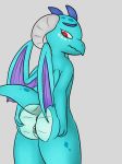  2d_animation animated anthro breasts butt dragon female friendship_is_magic j5furry my_little_pony nipples pregnant princess_ember_(mlp) rapid_pregnancy solo wings 