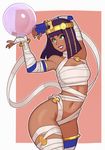  1girl dark_skin menat solo splashbrush street_fighter 