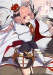  arm_up armor astolfo_(fate) bangs black_legwear blush braid cape commentary_request eyebrows_visible_through_hair fantasy fate/apocrypha fate_(series) faulds from_side fur_trim garter_straps gauntlets griffin hair_between_eyes heart highres langya_beike long_hair looking_at_viewer male_focus open_mouth otoko_no_ko pink_hair purple_eyes riding sidelocks single_braid smile solo thighhighs v zoom_layer 