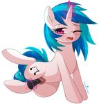  2017 blue_hair blush cutie_mark dildo equine eyelashes female feral friendship_is_magic glowing hair hi_res hooves horn magic mammal masturbation momomistress multicolored_hair multicolored_tail my_little_pony one_eye_closed open_mouth penetration pink_eyes pussy sex_toy simple_background solo toying_self two_tone_hair unicorn vaginal vaginal_masturbation vaginal_penetration vinyl_scratch_(mlp) white_background 