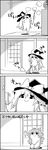  bow broom cirno cleaning comic commentary_request cup daruma_doll duster greyscale hair_bow hat hat_bow highres ice ice_wings kirisame_marisa kneeling long_hair monochrome partially_translated polishing rag short_hair smile sparkle sweeping tani_takeshi touhou translation_request wings witch_hat yukkuri_shiteitte_ne 