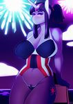  anthro big_breasts blush breasts clothing equine female fireworks friendship_is_magic horn looking_at_viewer mammal my_little_pony pubes smile solo swimsuit tsudamaku twilight_sparkle_(mlp) unicorn voluptuous wide_hips 