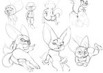  angry anthro backsack balls canine crouching cum cum_on_face disney erection eyes_closed fennec finnick fox half-closed_eyes hand_on_butt hand_on_penis humanoid_penis jerseydevil long_ears looking_at_viewer lying male mammal middle_finger monochrome nude open_mouth penis perineum simple_background sitting sketch white_background zootopia 