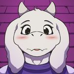  2016 anthro blush boss_monster caprine cute fur goat headshot_portrait hi_res horn impaledwolf mammal portrait solo toriel undertale video_games 