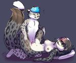  anthro breasts cat combatraccoon feline female leopard male male/female mammal pussy sevrah sex size_difference 