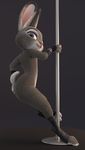  3d_(artwork) 4_fingers adamb/fluffy anthro blender_(software) dancing digital_media_(artwork) disney female fur judy_hopps lagomorph mammal nude pole pole_dancing rabbit seductive solo zootopia 