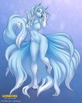  2017 abstract_background alolan_ninetales anthro anthrofied areola big_breasts black_claws black_nose blue_eyes blue_fur blue_hair blue_tail breasts canine claws clitoris digital_media_(artwork) dipstick_tail erect_nipples female fox front_view full-length_portrait fur hair hand_on_head hi_res holding_tail looking_at_viewer mammal multi_tail multicolored_tail neck_tuft nintendo nipples nude open_mouth open_smile patreon pok&eacute;mon portrait pose pussy regional_variant satsukii smile solo teeth tuft video_games white_fur white_tail 