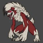  acidic hi_res lycanroc midnight_lycanroc nintendo open_mouth pok&eacute;mon saliva solo tongue video_games 