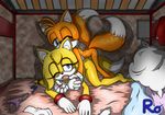 bed breasts canine duo female fox grope male mammal miles_prower nipples raianonzika sex sonic_(series) zooey_the_fox 