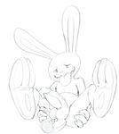  2016 anal anal_penetration anthro anus balls duo erection glans greyscale hi_res holding_butt humanoid_penis kneeling lagomorph legs_up line_art looking_pleasured male mammal max_(sam_and_max) monochrome nude open_mouth penetration penis rabbit reclining retracted_foreskin salaciouslx sam_and_max solo_focus spread_legs spreading tongue tongue_out uncut vein veiny_penis 