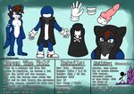  animal_genitalia animal_penis anthro blue_fur bone canide canine canine_penis clothing english_text fan_character flat_colour footwear fur gloves kagen_the_wolf knot male mammal model_sheet penis scarf shoes sonic_(series) standing text video_games wildwolfproduction wolf yellow_eyes 