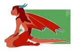  breasts carlac dragon female hair horn invalid_tag reptile scalie wings 