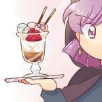  akazukin_chacha cup hood icecream purple_hair yakko 