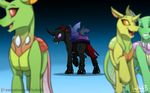  2017 changeling friendship_is_magic group inuhoshi-to-darkpen loner male my_little_pony pharynx_(mlp) wings 