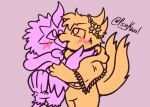  2_tails 3_fingers beak blush blush_lines bow_tie buizel clothing duo feathers fingers flower flower_crown generation_4_pokemon generation_5_pokemon hair head_tuft hood hoodie kimmy_(psykwol) kiss_on_lips kissing lotus_(flower) lotus_(psykwol) male male/male multi_tail nintendo plant pokemon pokemon_(species) psykwol rufflet sketch tail tail_feathers topwear tuft winged_arms wings 