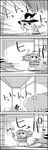 bow bucket cleaning comic commentary_request greyscale hair_bobbles hair_bow hair_ornament hat hat_bow highres kirisame_marisa kisume long_hair monochrome rag smile stopwatch tani_takeshi touhou translation_request twintails watch witch_hat yukkuri_shiteitte_ne 