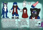  animal_genitalia animal_penis anthro blue_fur bone canide canine canine_penis clothing english_text fan_character flat_colour footwear fur gloves hi_res kagen_the_wolf knot male mammal model_sheet penis scarf shoes sonic_(series) standing text video_games wildwolfproduction wolf yellow_eyes 
