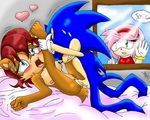  amy_rose sally_acorn sega sonic_team sonic_the_hedgehog 