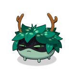  adventure_time alternate_species ambiguous_gender antlers cartoon_network digital_media_(artwork) discount-supervillain elemental_creature feral feralized flora_fauna furrification green_body green_eyes green_skin horn huntress_wizard leaf leaf_hair mask narrowed_eyes plant plant_hair pseudo_hair solo squint toony 