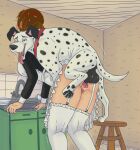 101_dalmatians animal_genitalia animal_penis anon anus backsack balls bestiality black_anus black_balls black_nose black_pawpads black_perineum black_spots bodily_fluids brown_hair butt cajuzinho02 canid canine canine_genitalia canine_penis canis clothed clothed_female clothed_human clothed_sex clothing cum cum_inside dalmatian disney domestic_dog duo faceless_character faceless_female female female_on_feral feral feral_penetrating feral_penetrating_female feral_penetrating_human genital_fluids genitals hair hi_res human human_on_feral human_penetrated interspecies knot knotted_penis knotting legwear light_body light_skin maid_uniform male male/female mammal pawpads paws penetration penis perineum pink_penis pongo sex shaking sink spots stockings submissive submissive_female tongue tongue_out trembling uniform vulva