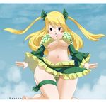  1girl blonde_hair breasts character_request cleavage fairy_tail gaston18 large_breasts long_hair tagme underboob 