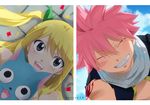  1boy 1girl blonde_hair breasts character_request fairy_tail gaston18 large_breasts tagme 