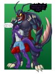 abs anthro aroused arthropod balls big_balls big_bulge big_penis big_tail blade_arm blush bodily_fluids bottomwear bulge carapace claws clothed clothing detailed_bulge devious devious_grin dialogue dragon drooling duo erection exoskeleton flameyverdantfire flustered genitals hi_res huge_balls huge_bulge huge_penis hyper hyper_balls hyper_genitalia hyper_penis imminent_oral_vore imminent_vore insect kha'zix_(lol) larger_pred league_of_legends lifted lifted_by_penis male male/male melee_weapon monster muscular mythological_creature mythological_scalie mythology nervous nervous_smile paws pecs penis polearm pouch_(anatomy) revealing_outfit riot_games saliva samagthra scalie seductive sex shirt shorts shy shy_smile size_difference skimpy speedo spread_legs spreading swimwear tail talking_to_another talking_to_partner talking_to_prey taunting teasing tencent tenting thigh_sex tight_bottomwear tight_bulges tight_clothing tight_shorts tight_underwear tongue tongue_out topwear underwear voidborn vore_implied weapon willing_prey