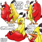  anal anal_penetration angry_birds anthro avian balls bird bowserboy101 chuck_(angry_birds) duo fellatio male male/male oral penetration penis red_(angry_birds) sex video_games 