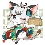  artist_request cat cat_busters chinese_clothes furry grey_eyes one_eye_closed 