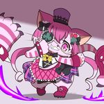  artist_request cat cat_busters eye_patch furry pink_eyes pink_hair smile 