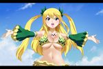  1girl blonde_hair breasts character_request cleavage fairy_tail gaston18 large_breasts long_hair tagme underboob 