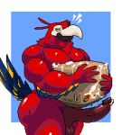  after_masturbation after_orgasm animal_humanoid anthro anthrofied avian avian_humanoid balls barazoku beak big_balls big_butt big_penis bird blue_body blue_feathers bodily_fluids box brazilian butt cardboard cardboard_box container cum cum_container cum_drip cum_in_object cum_inside cum_on_penis curvy_figure db_group db_supermarket dripping feathered_wings feathers fur genital_fluids genitals glistening glistening_body holding_object humanoid long_penis looking_back macaw male mascot neotropical_parrot parrot penis red_body red_fur red_skin ritcherr shaded simple_background simple_shading solo sticker stubble thick_thighs true_parrot tucumano white_beak wings 