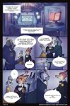 absurd_res anthro bovid bovine canid canine cape_buffalo chief_bogo clothing comic comic_panel disney felid feline female formal_wear fox hi_res judy_hopps lagomorph leporid lynx male mammal meowsana nick_wilde pawbert_lynxley rabbit suit_and_tie zootopia