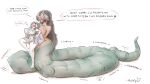 2016 absurd_res after_vore apode breasts draconcopode female female_pred female_prey group hi_res humanoid lamia legless maximignon reptile scalie serpentine simple_background snake speech_bubble split_form text vampire vore white_background