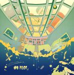  1girl 2boys arnold_shortman attic backwards_hat baseball_cap bedroom blonde_hair book bookshelf bow building bus child cloud commentary crescent_moon evil_smile fat fat_man floating gerald_johannsen giant giantess hair_bow hat helga_g_pataki hey_arnold! highres kinako_(moment) mini_hat moon motor_vehicle multiple_boys obese pink_bow pink_shirt planet radio red_shirt satellite shirt shirt_under_sweater shooting_star skyline skyscraper smile star_ornament striped_clothes striped_shirt surreal twintails unibrow untranslatable_commentary 