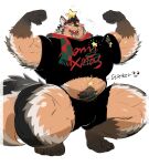 2025 9:10 anthro black_body black_bottomwear black_clothing black_fur black_shirt black_shorts black_topwear bogexboog bottomwear brown_body brown_fur canid canine canis christmas christmas_clothing claws clothing crouching domestic_dog english_text flexing flexing_bicep flexing_both_biceps forearm_muscles fur grey_body grey_fur haki_(bogexboog) hi_res holidays male mammal multicolored_body multicolored_fur muscular muscular_anthro muscular_male muscular_thighs open_mouth orange_body orange_fur pattern_clothing pattern_scarf print_clothing print_shirt print_t-shirt print_topwear pubes scarf shirt shorts solo star_ornament sticker striped_clothing striped_scarf stripes t-shirt text toe_claws topwear whiskers white_body white_fur