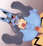 2022 3_fingers 3_toes anal anal_penetration anthro anthro_on_anthro anthro_penetrated anthro_penetrating anthro_penetrating_anthro anthro_pov balls biped black_eyebrows black_inner_ear black_markings blue_balls blue_body blue_fur blue_penis blue_tail blush blush_lines bodily_fluids butt canid canine chest_spike digital_drawing_(artwork) digital_media_(artwork) dripping duo erection eyebrows faceless_anthro faceless_character faceless_male facial_markings fangs feet felid feline fingers first_person_view foreskin fur generation_4_pokemon generation_7_pokemon genital_fluids genitals glans glistening glistening_eyes gradient_background head_markings hi_res humanoid_genitalia humanoid_penis legendary_pokemon legs_up looking_pleasured lucario lying male male/male male_anthro male_penetrated male_penetrating male_penetrating_male male_pov mammal markings multicolored_body multicolored_fur multicolored_penis neck_tuft nintendo nude nude_anthro nude_male on_back open_mouth partially_retracted_foreskin penetrating_pov penetration penile penile_penetration penis penis_in_ass pink_glans pointy_ears pokemon pokemon_(species) precum precum_drip prick_ears pu_sukebe red_eyes red_penis sex shallow_penetration simple_background solo_focus spikes spikes_(anatomy) spread_legs spreading tail tan_body tan_fur teeth thin_eyebrows toes tongue tongue_showing tuft two_tone_penis vein veiny_penis yellow_balls yellow_penis zeraora