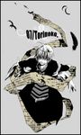  belphegor_(reborn) katekyo_hitman_reborn! male_focus misteor shirt solo source_request striped striped_shirt tiara 