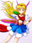  akazukin_chacha blonde_hair magical_princess open_eyes standing sword 