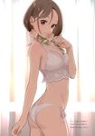  ass bikini breast_hold cleavage morikura_en swimsuits 
