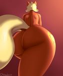  &lt;3 2017 anthro anthrofied big_butt blonde_hair brown_fur butt chowdie cutie_mark earth_pony equine female friendship_is_magic fur hair horse huge_butt mammal ms_harshwhinny_(mlp) my_little_pony nude pony pussy simple_background solo thick_thighs wide_hips 