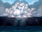  big_breasts breasts cloud featureless_breasts female hair humanoid hurricane hurricane_irma not_furry personification secretgoombaman12345 slightly_chubby smile thick_thighs thunderstorm water wide_hips 